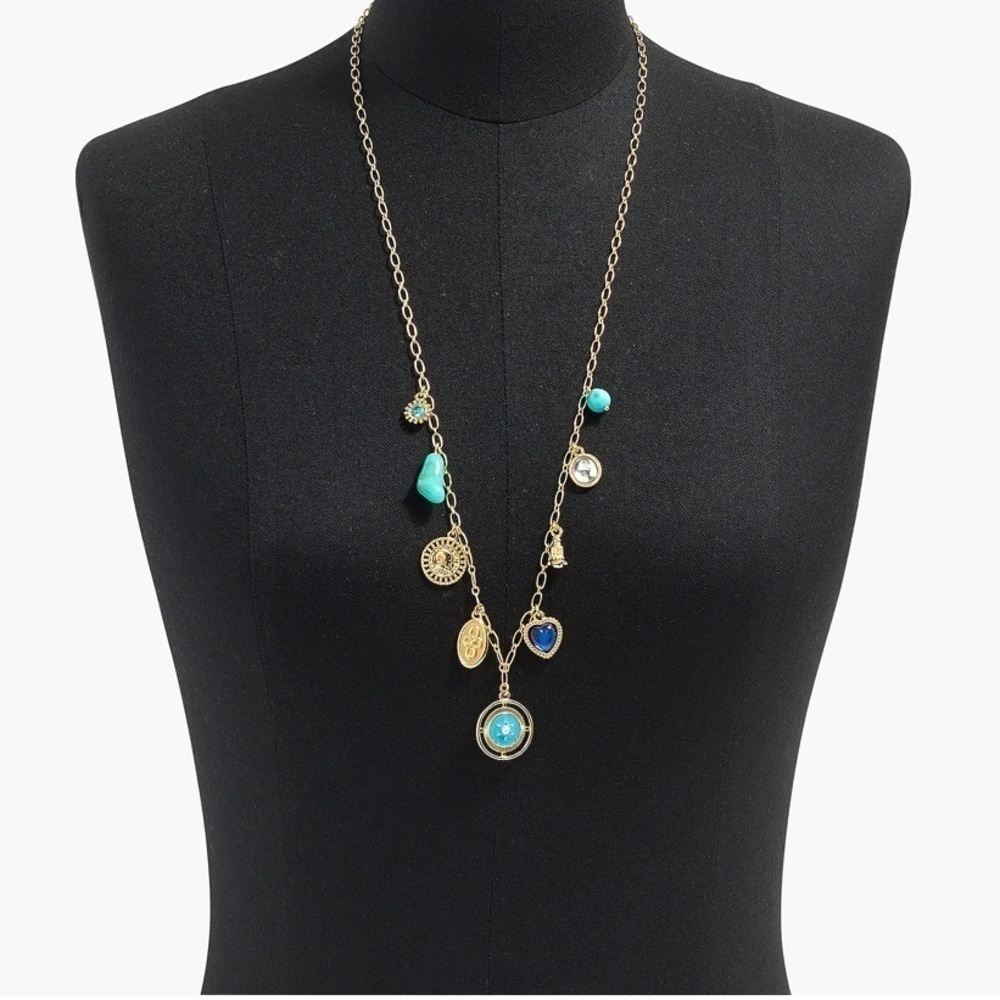 NWT Mixed Charms Long Necklace